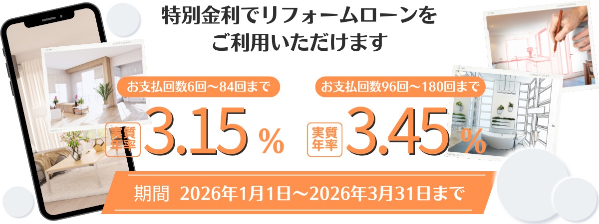 LIXILリフォームローン低金利キャンペーン