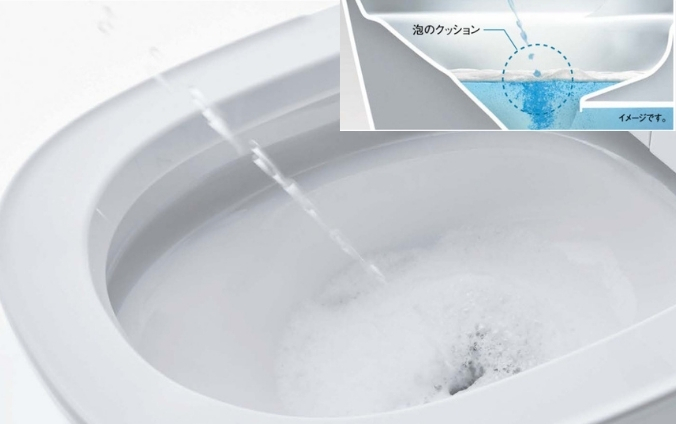 泡で防ぐ「ハネガード」