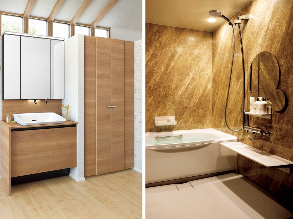 LIXIL システムバスと洗面台のセットリフォーム