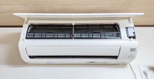 中古エアコンの取付工事