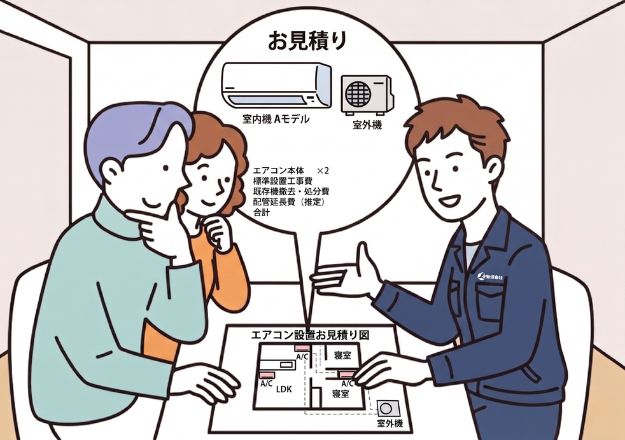 事前見積もりで安心の明朗会計